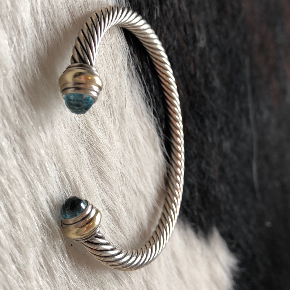 David Yurman Classic Cable Topaz Bracelet
